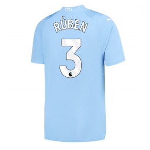 Manchester City Ruben Dias #3 Domaci Dres 2023-24 Kratak Rukavima